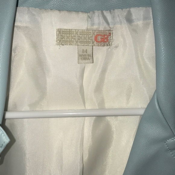 COPY - Light blue faux leather jacket! - Picture 3 of 3